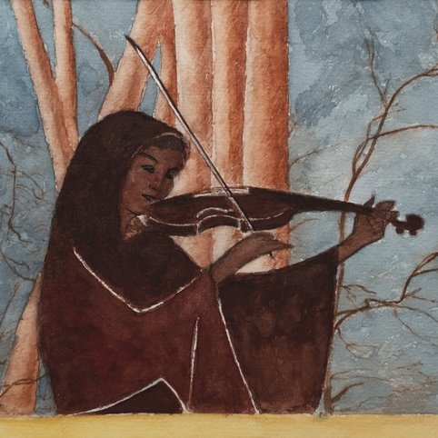 Léon Spilliaert - La Violoniste. La Musicienne. 